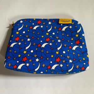 loccitane Design Castelbajac Paris stars blue makeup travel bag